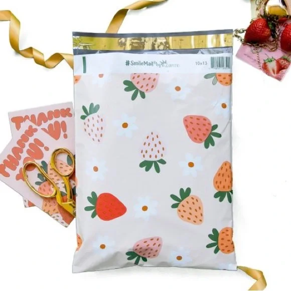 🍓 Strawberry Poly Mailer’s 10x13 Pack of 25 PRICE is Firm - Picture 3 of 8